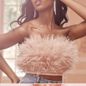 Shira House of CB feather Shirt